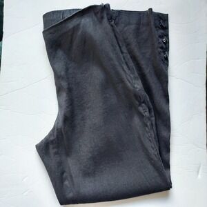 J. Jill Black Linen Stretch Pants Size S